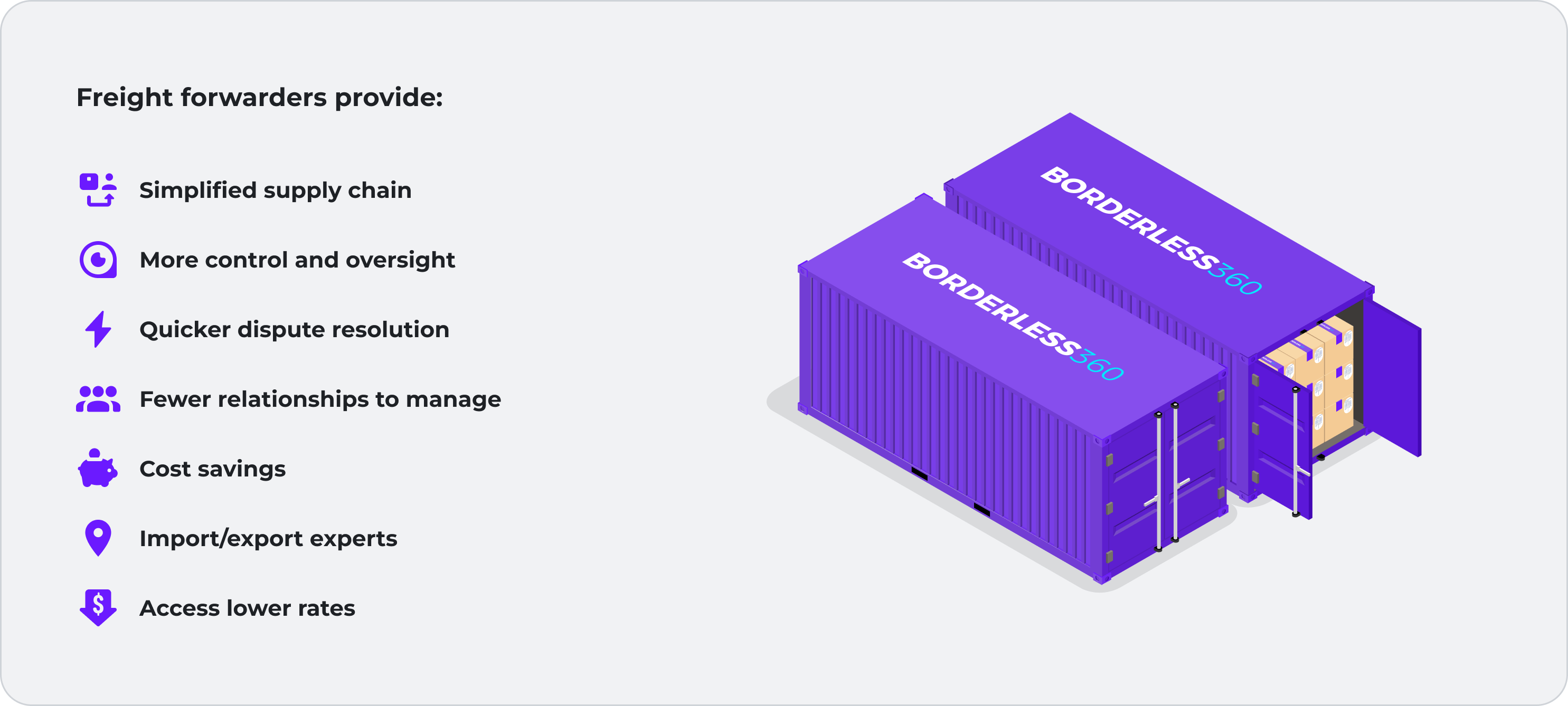 freight forwarders provide